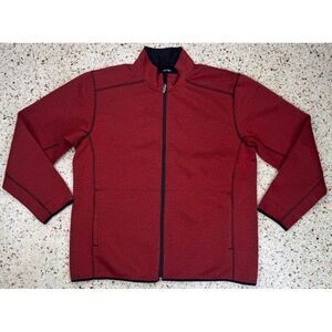 Arborwear Men's Full Zip Red Long Sleeve Fleece Jacket Size XL‎